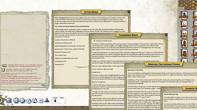 Fantasy Grounds - TIMEZERO: Tomorrow BOMB (Savage Worlds)