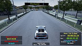 1980s & 90s Style - Retro Track Car Racer