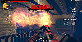 Zombie Hunter: D-Day - SS-ranked Weapon "FLAMETHROWER"