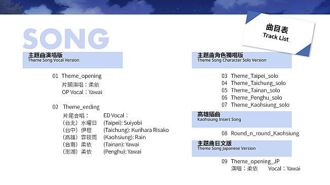Taiwan Love Story⁵ Soundtrack