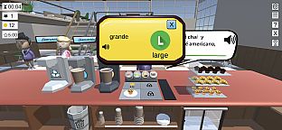 Lost Abroad Café: A Language Learning Management Sim