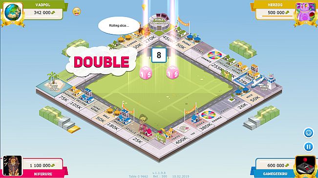 Business tour. Piggybank of gold