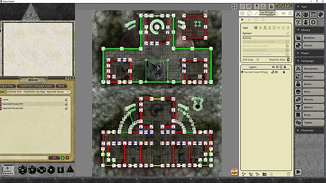 Fantasy Grounds - Pathfinder RPG - Pathfinder Flip-Mat Haunted House