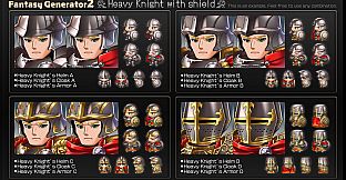 RPG Maker MZ - Fantasy Generator 2 Knight Armor Part Set