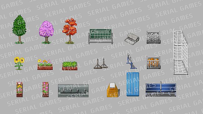 RPG Maker MZ - SERIALGAMES LivingGoodCity TILESET Japanese School