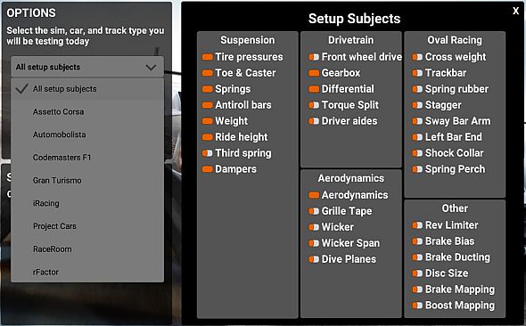 Virtual Race Car Engineer 2020