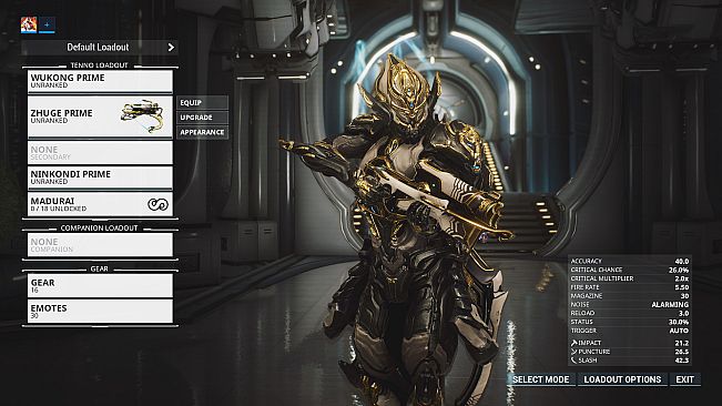 Warframe Wukong Prime Access: Cloud Walker Pack