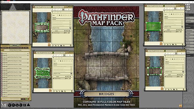 Fantasy Grounds - Pathfinder RPG - Map Pack: Bridges