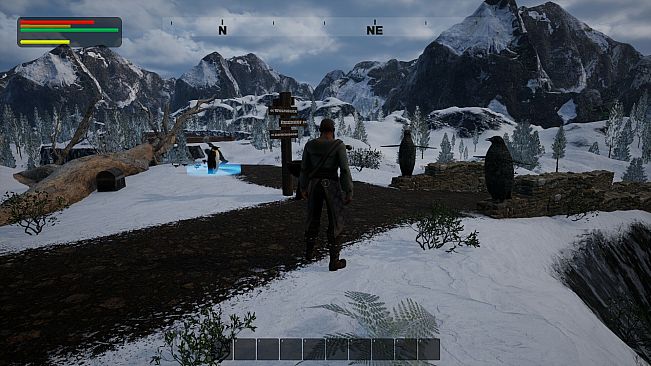 Der Pfad des Pinguins