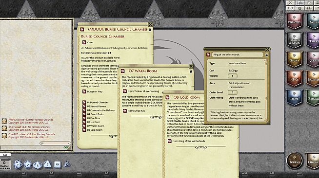Fantasy Grounds -  Mini-Dungeon #001: Buried Council Chambers (PFRPG)