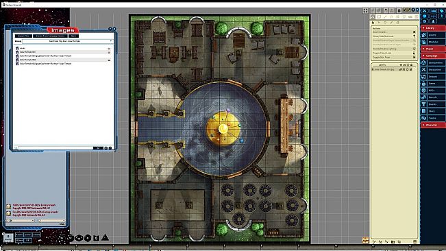 Fantasy Grounds - Starfinder RPG - FlipMat - Solar Temple