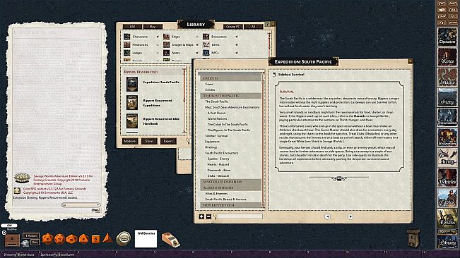 Fantasy Grounds - Rippers Resurrected Expedition: South Pacific