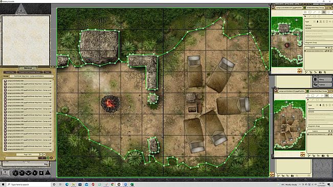 Fantasy Grounds - Pathfinder RPG - Map Pack - Camps And Shelters