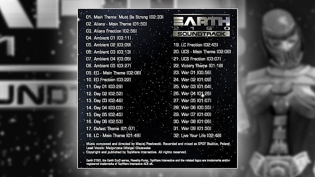 Earth 2160 - Soundtrack