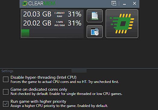 CPUCores :: ClearMem Lite