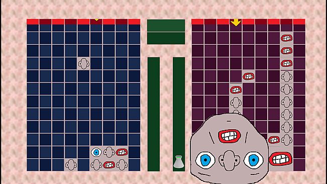 Falling Face Fragments