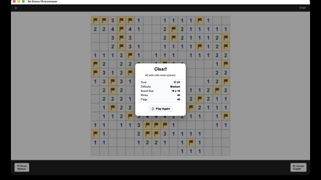 No Guess Minesweeper