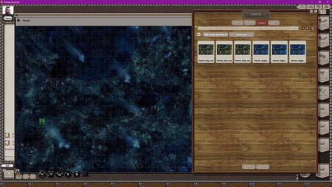 Fantasy Grounds - Black Scrolls Forest of Fallen Giants (Map Tile Pack)
