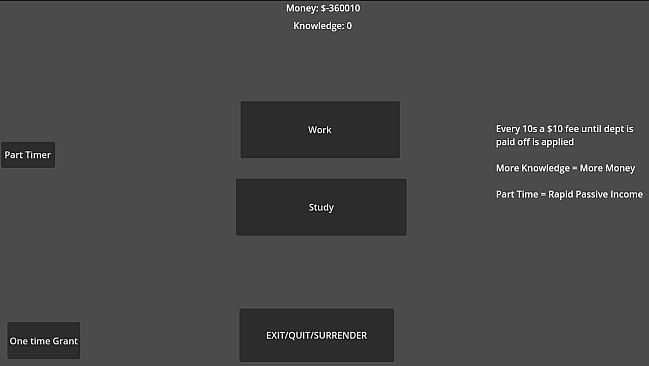 College Dept - The Game