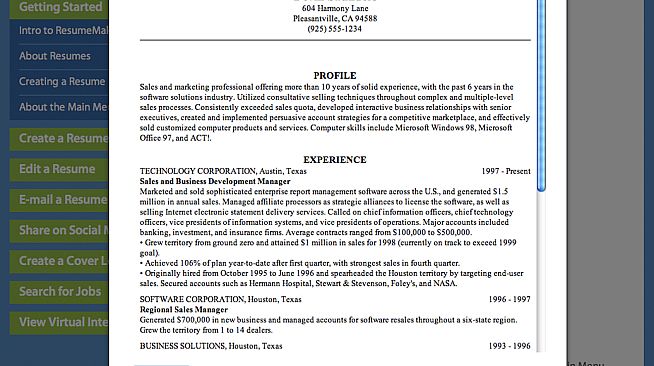 Resume Maker for Mac