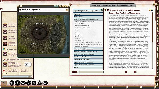 Fantasy Grounds - Aegis of Empires 6: Knight Fall in Old Curgantium