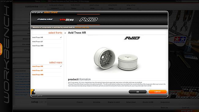 VRC PRO Branded cars and components Deluxe