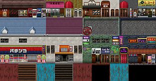 RPG Maker MZ - SERIALGAMES Living Good City Tileset - 80's Scene SET