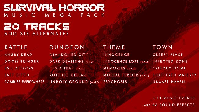 RPG Maker MV - Survival Horror Music Pack