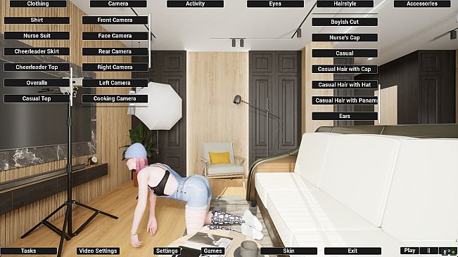 Virtual Girlfriend Lia - Overalls