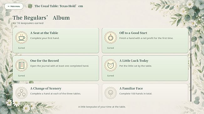 The Usual Table: Texas Hold'em
