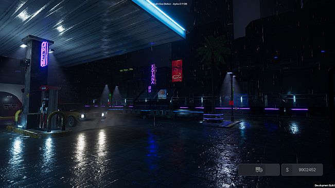 Late Night Gas Station