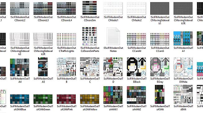 RPG Maker MZ - Sci-Fi and Modern Tileset - Exterior