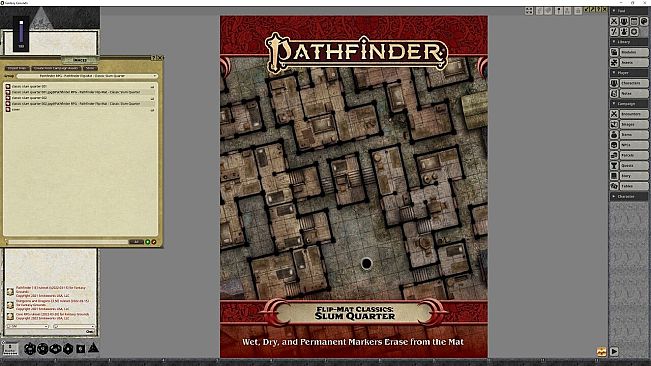 Fantasy Grounds - Pathfinder RPG - Pathfinder Flip-Mat - Classic Slum Quarter