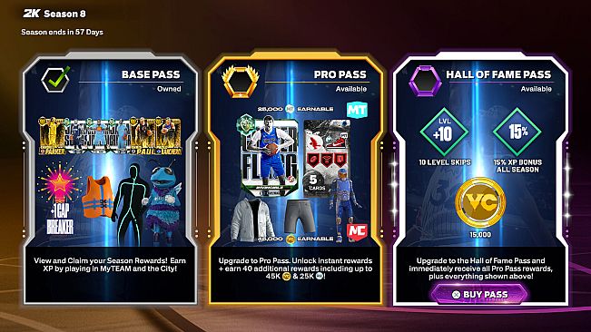NBA 2K26 Hall of Fame Pass: Season 8
