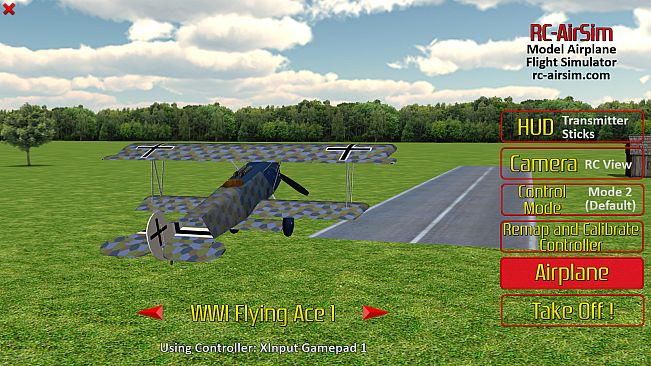 RC-AirSim - RC Model Airplane Flight Simulator
