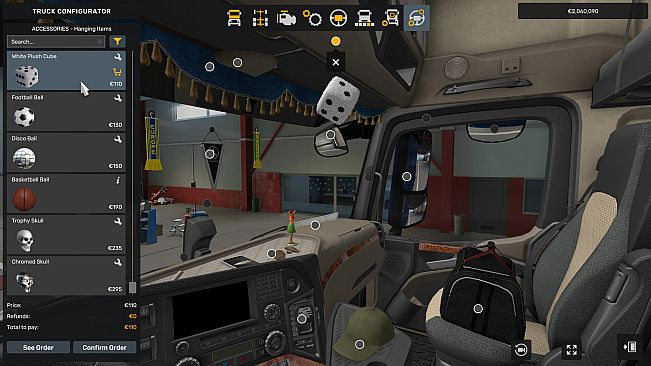 Euro Truck Simulator 2 - Cabin Accessories