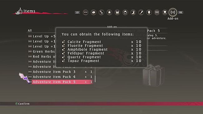 Tales of Berseria - Adventure Item Pack 5