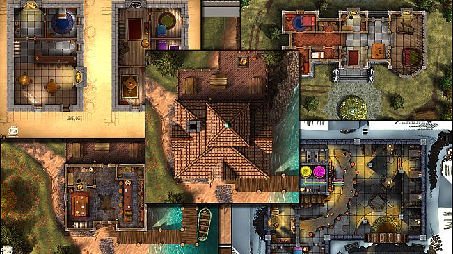 Fantasy Grounds - Taverns & Inns Pack 1 - Living Maps (Map Pack)