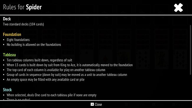 Spider Solitaire Collection