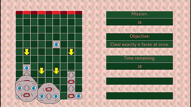 Falling Face Fragments