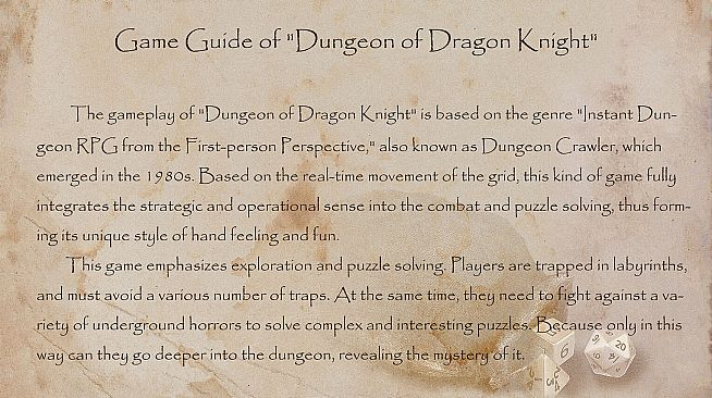 Dungeon Of Dragon Knight - Handbook