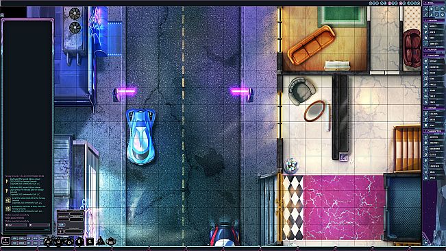 Fantasy Grounds - Starfinder 2 RPG - Flip-Mat: Cityscape Multi-Pack