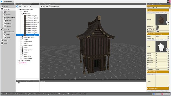 RPG Developer Bakin Mountain Village Pack