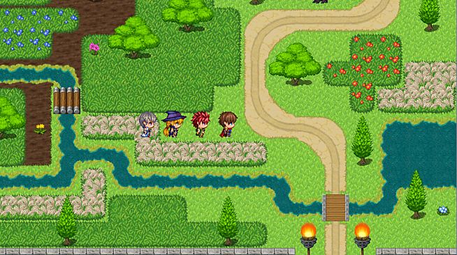RPG Maker MV - Winding Road and Grassland Tileset