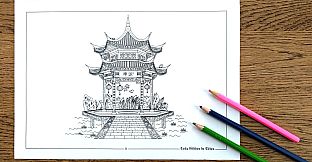 Cats Hidden in China - Coloring Book