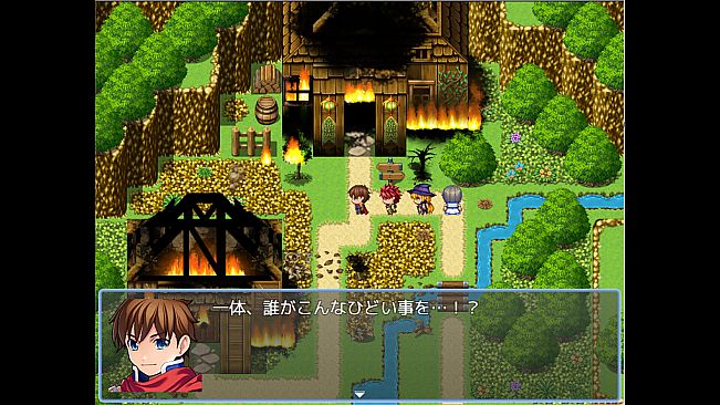 RPG Maker MZ - We are burning tile and character set