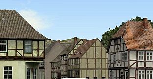 Modelset 1 - Railstation, Houses, Barn