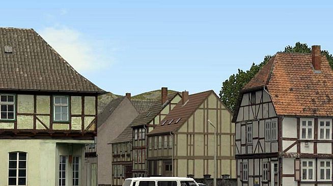 Modelset 1 - Railstation, Houses, Barn