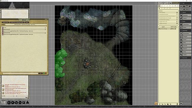 Fantasy Grounds - Pathfinder RPG - Pathfinder Flip-Mat - Giant lairs