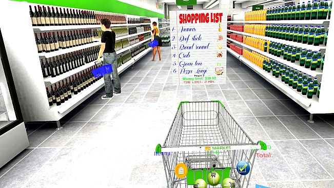 Supermarket VR and mini-games